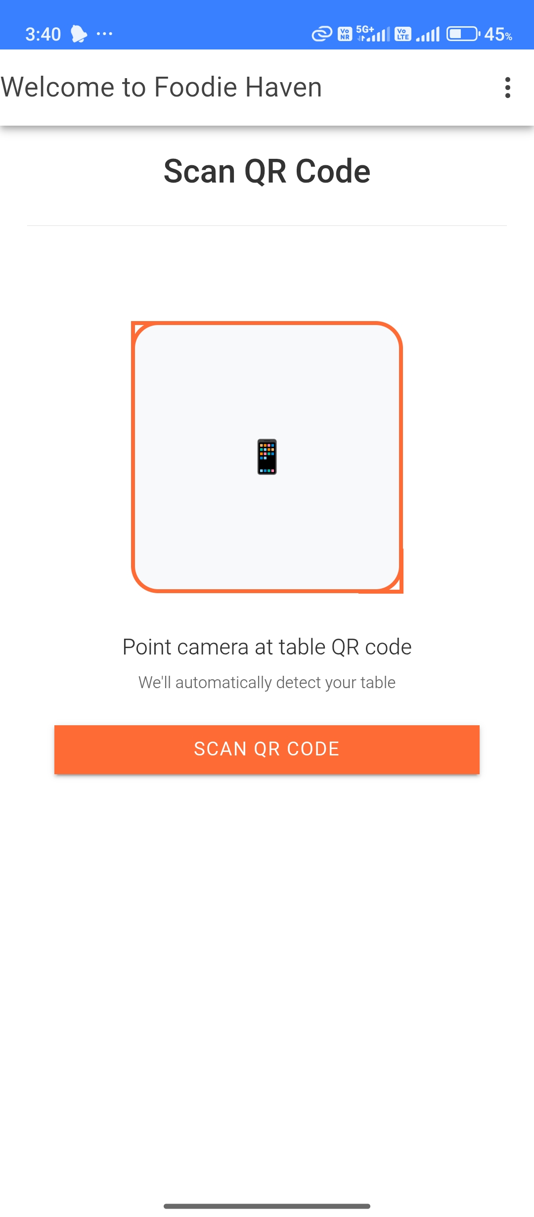 Customer App Screenshot